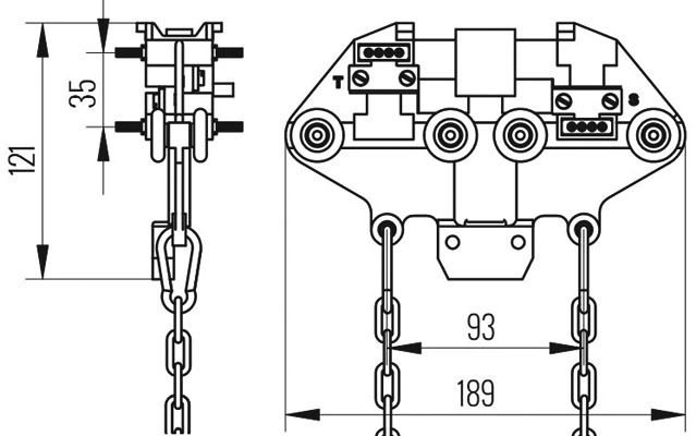 токосъёмник троллейный MODUCTOR
