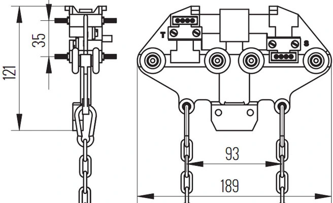 токосъёмник троллейный MODUCTOR